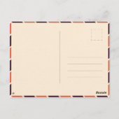 マラケチモロッコヴィンテージ旅行お土産 ポストカード (裏面)