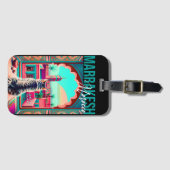 マラケチモロッコ猫旅行観光土産 ラゲッジタグ (正面横)