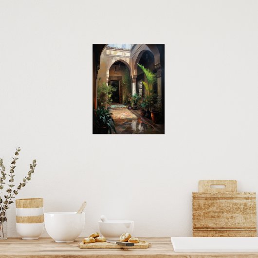 マラケチリヤド絵画のアートプリントポスター ポスター (キッチン)