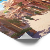 マラケッ絵画チアイのウォールアート ポスター (角)