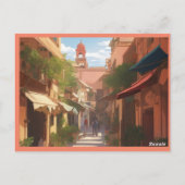 マラケッ絵画チアート ポストカード (裏面)