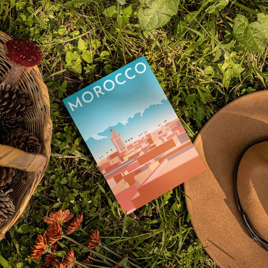 マラケモダンシュ旅行 ポストカード