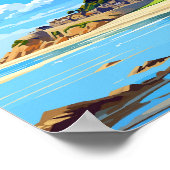 マラジオンイングランドヴィンテージ旅行イラストレーション ポスター (角)