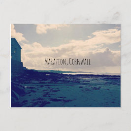 マラジオンコーンウォールビーチシーサイドランドスケープ ポストカード