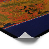 マラスピーナ氷河アラスカ ポスター (角)