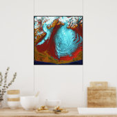 マラスピーナ氷河アラスカ ポスター (キッチン)