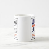 マラソおもしろいンランニングズのマグの処方箋デザイン コーヒーマグカップ (中央)