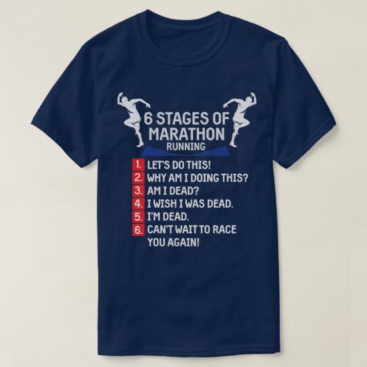 マラソおもしろいンランニングズのユーモアランナー Tシャツ (デザイン正面)