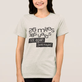 マラソおもしろいン26マイル385ヤード トライブレンドＴシャツ