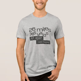 マラソおもしろいン26マイル385ヤード トライブレンドＴシャツ