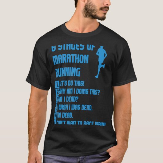 マラソランニングンのランナー女子 Tシャツ (正面)