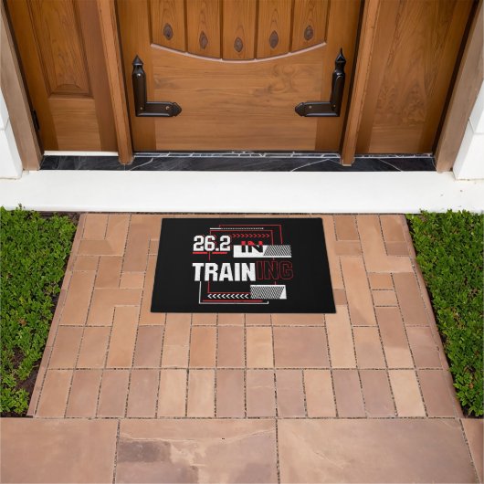 マラソランニングンの抽象芸術- 26.2 ドアマット (室外)