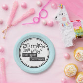 マラソンおもしろいランナー26マイル385ヤード ペーパープレート (パーティー)