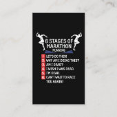 マラソンおもしろい·ランニングのユーモアランナーマラソン選手 名刺 (正面)