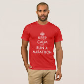 マラソンにでよう、平常心で | Tシャツパロディ Tシャツ (正面フル)