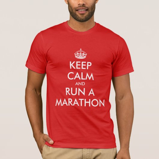 マラソンにでよう、平常心で | Tシャツパロディ Tシャツ (正面)