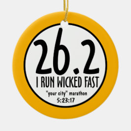 マラソンのオーナメント セラミックオーナメント