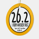 マラソンのオーナメント セラミックオーナメント (左)