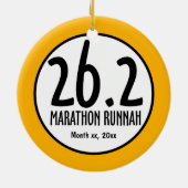 マラソンのオーナメント セラミックオーナメント (裏面)