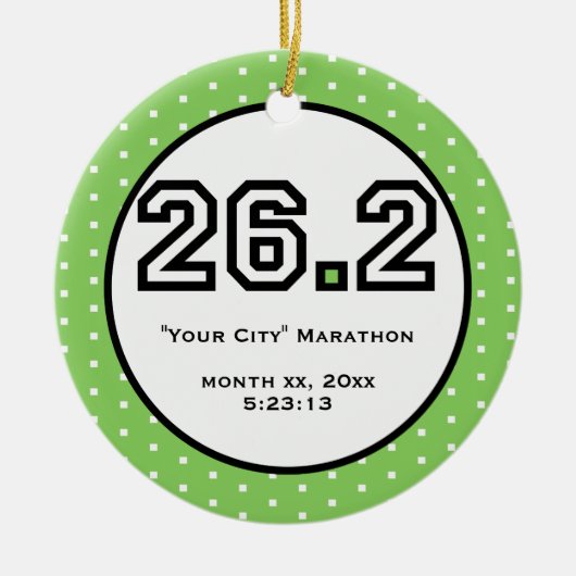 マラソンのオーナメント セラミックオーナメント (正面)