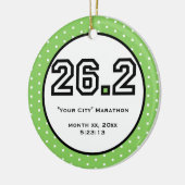 マラソンのオーナメント セラミックオーナメント (左)