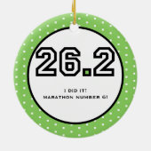 マラソンのオーナメント セラミックオーナメント (裏面)