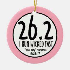 マラソンのオーナメント セラミックオーナメント