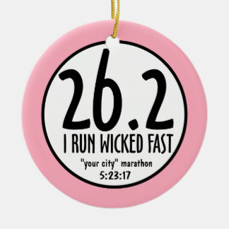 マラソンのオーナメント セラミックオーナメント