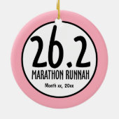 マラソンのオーナメント セラミックオーナメント (裏面)