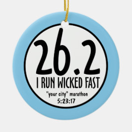 マラソンのオーナメント セラミックオーナメント