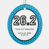 マラソンのオーナメント セラミックオーナメント (左)