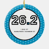 マラソンのオーナメント セラミックオーナメント (裏面)