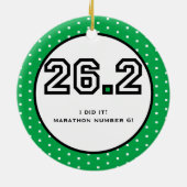 マラソンのオーナメント セラミックオーナメント (裏面)