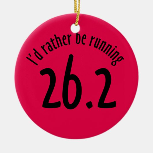 マラソンのオーナメント セラミックオーナメント (正面)