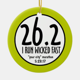 マラソンのオーナメント セラミックオーナメント