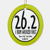 マラソンのオーナメント セラミックオーナメント (左)