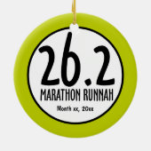 マラソンのオーナメント セラミックオーナメント (裏面)
