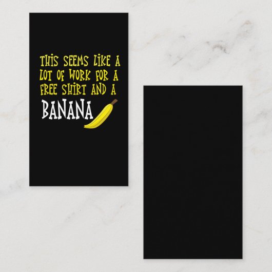 マラソンのギフトのランナーはバナナのミームに勝ちます 名刺 (正面/裏面)