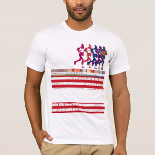 マラソンのスポーツ着 Tシャツ