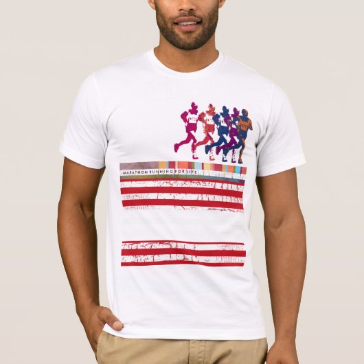 マラソンのスポーツ着 Tシャツ (正面)