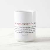 マラソンのマグ-内臓であなたは走ります。 発煙 コーヒーマグカップ (中央)