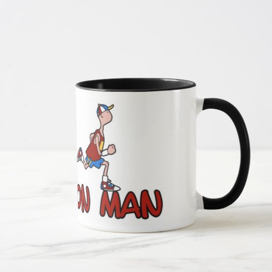 マラソンの人のマグ マグカップ (右)