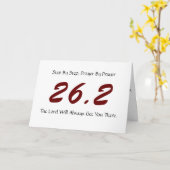 マラソンの幸運カード カード (黄色い花)