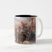 マラソンの戦いのヘロス（ロシュグロス） ツートーンマグカップ (正面右)