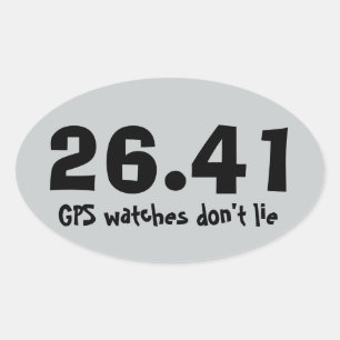 マラソンの連続したステッカー 楕円形シール