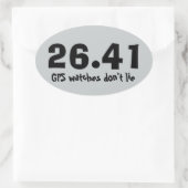 マラソンの連続したステッカー 楕円形シール (バッグ)