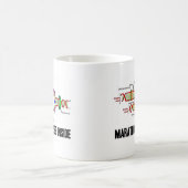 マラソンの遺伝子の内部(DNAの写し) コーヒーマグカップ (中央)