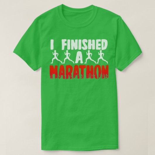 マラソンを完走した Tシャツ (デザイン正面)