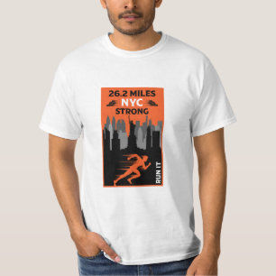 マラソンイベントランナーニューヨーク26.2 Tシャツ