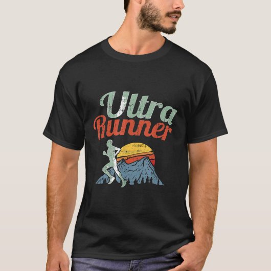 マラソンウルトラランナージョギングマラソンギフト Tシャツ (正面)